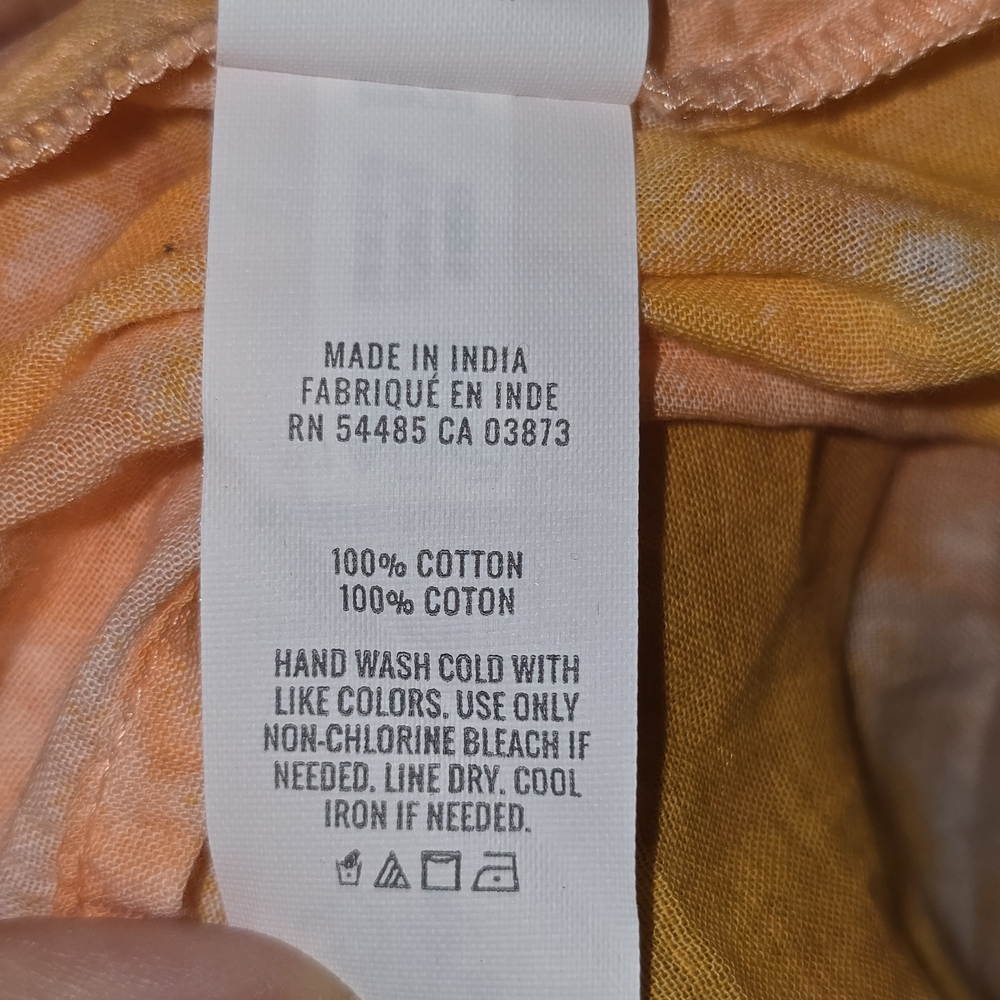 🌟 Aerie Orange Tie Dye Swim Cover-Up - Picture 5 of 7